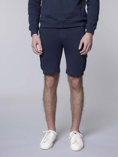 Shorts felpa con tasche laterali|Colore:Blu