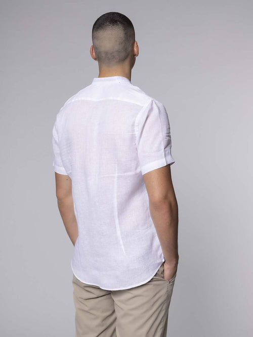 Camicia in lino coreana|Colore:Bianco