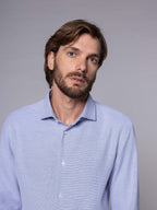 Camicia tessuto armaturato|Colore:Blu