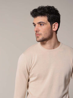 Maglia basic girocollo|Colore:Sabbia