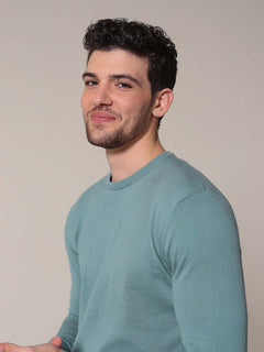 Maglia basic girocollo|Colore:Salvia