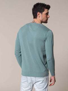 Maglia basic girocollo|Colore:Salvia