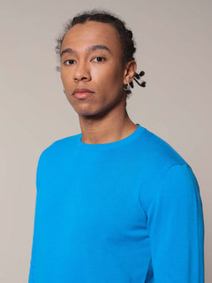 Maglia basic girocollo|Colore:Turchese