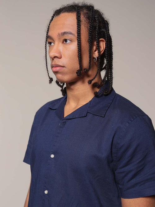 Camicia bowling|Colore:Blu