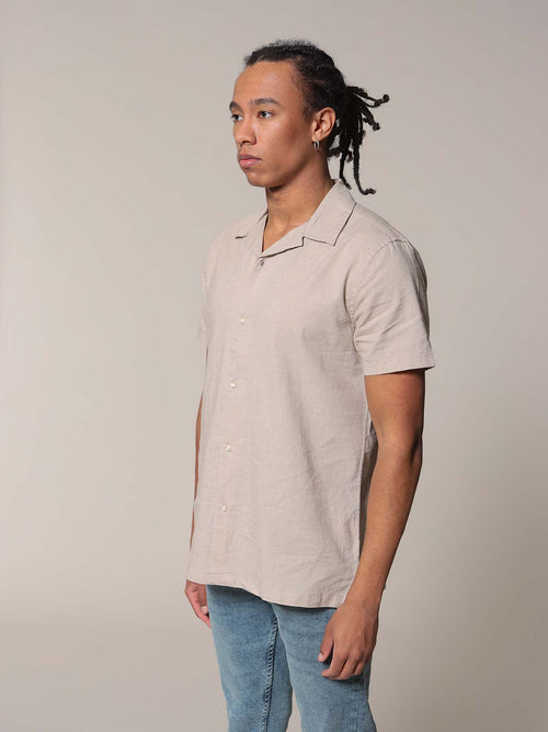 Camicia bowling|Colore:Ecru'
