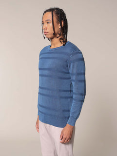 Maglia girocollo Jacquard|Colore:Blu