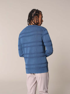 Maglia girocollo Jacquard|Colore:Blu