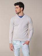 Maglia basic collo a V