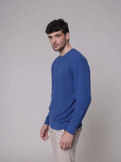 Maglia rigato Jacquard|Colore:Bluette