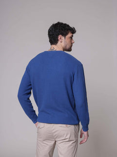 Maglia rigato Jacquard|Colore:Bluette