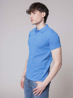 Polo logo ricamo|Colore:Royal