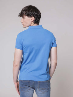 Polo logo ricamo|Colore:Royal