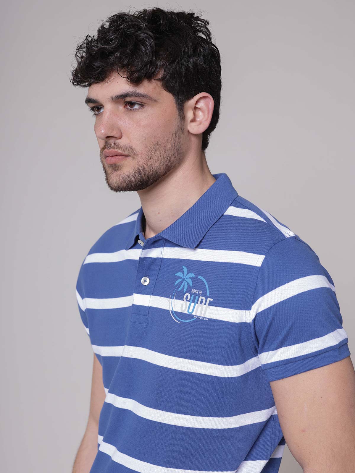 Polo righe surf|Colore:Blu