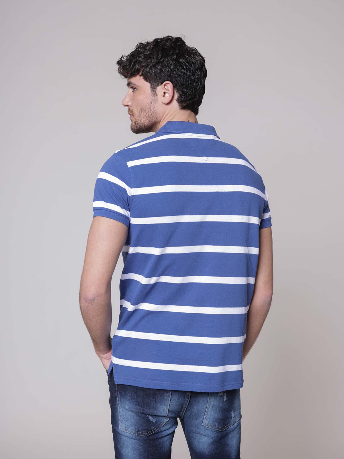 Polo righe surf|Colore:Blu