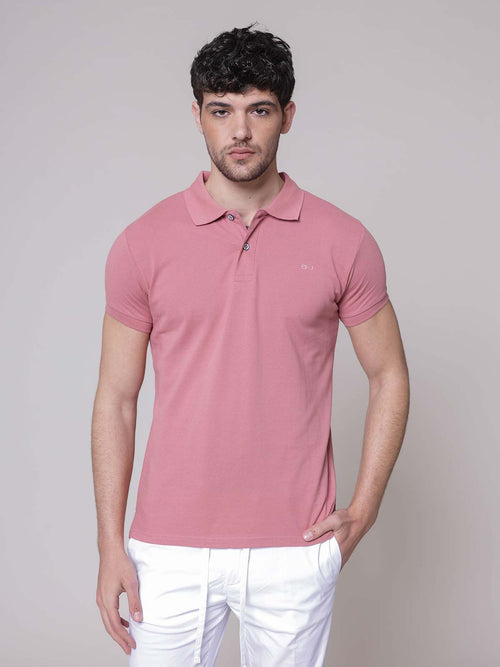 Polo logo ricamo|Colore:Rosa