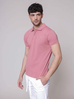 Polo logo ricamo|Colore:Rosa