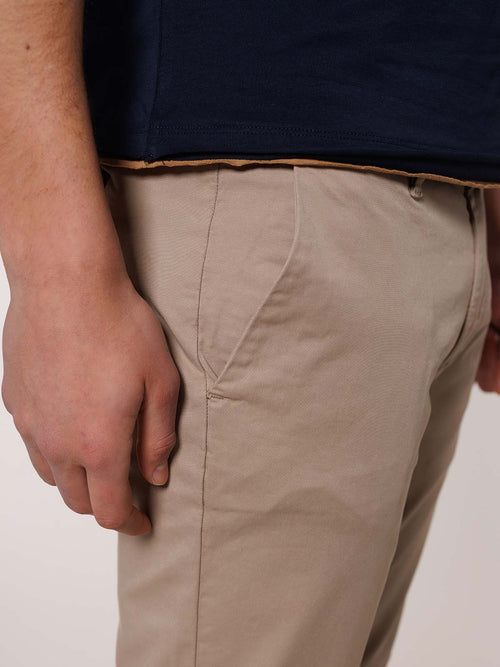 Pantaloni gabardina tasca America|Colore:Beige