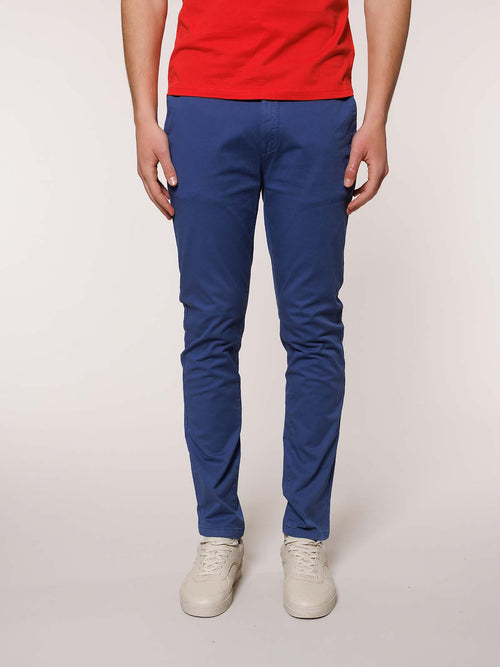 Pantaloni gabardina tasca America|Colore:Royal