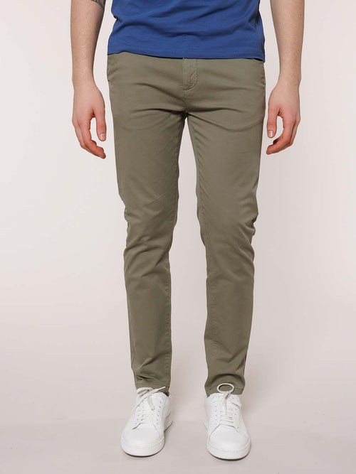 Pantaloni gabardina tasca America|Colore:Salvia
