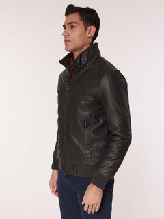 Giubbotto ecopelle |Colore:Moro