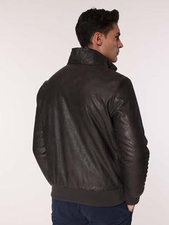 Giubbotto ecopelle |Colore:Moro