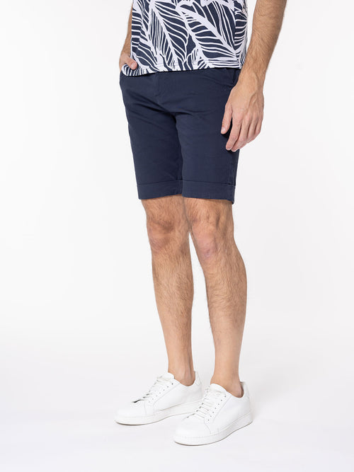 Bermuda taglio dritto|Colore:Navy