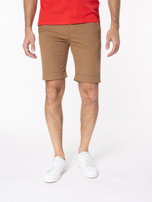 Bermuda taglio dritto|Colore:Tabacco