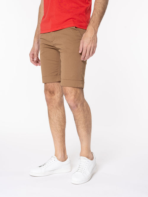 Bermuda taglio dritto|Colore:Tabacco