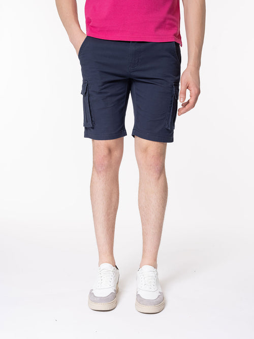 Bermuda con tasconi|Colore:Navy