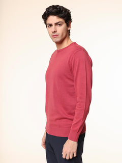 Maglia basic girocollo|Colore:Peonia