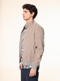 Giubbotto modello bomber scamosciato|Colore:Sabbia