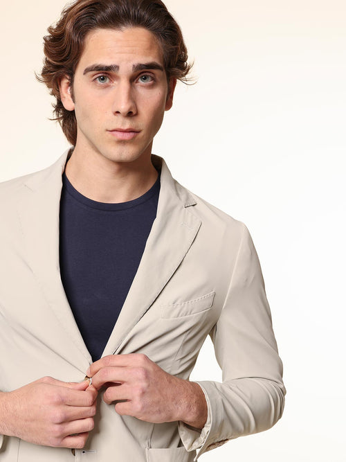 Giacca in tessuto tecnico|Colore:Grigio