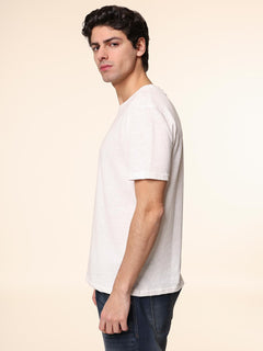 T-Shirt Maglia girocollo|Colore:Bianco