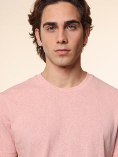 T-Shirt Maglia girocollo|Colore:Rosa