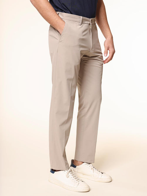 Pantaloni in tessuto tecnico|Colore:Sabbia