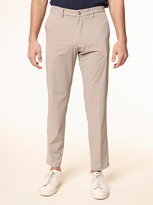 Pantaloni in tessuto tecnico|Colore:Sabbia