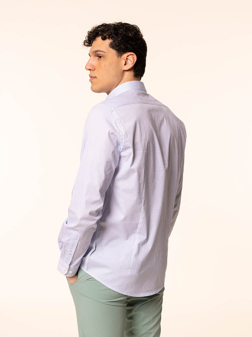 Camicia fantasia stampata|Colore:Celeste