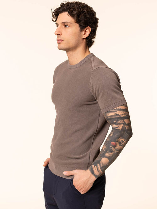 Maglia girocollo in cotone|Colore:Moro