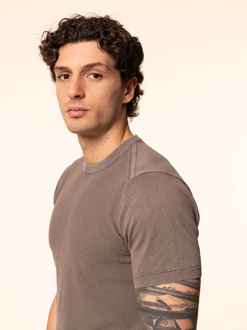 Maglia girocollo in cotone|Colore:Moro
