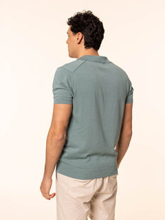 Polo maglia in cotone rasato|Colore:Salvia