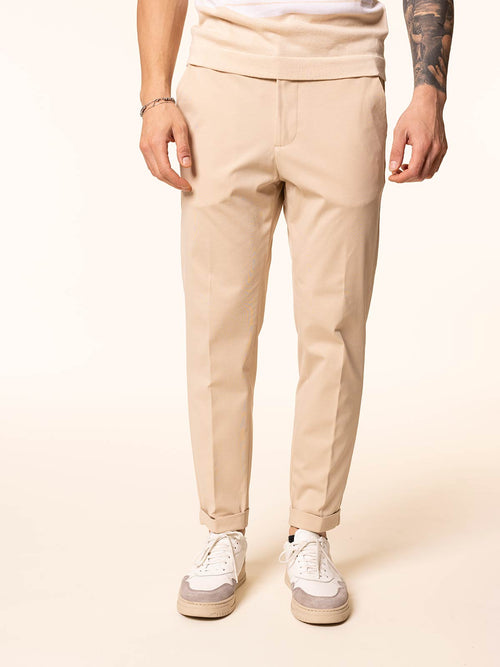 Pantaloni chino in nylon|Colore:Beige
