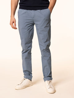 Pantaloni chino in cotone|Colore:Azzurro