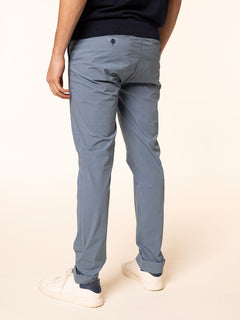 Pantaloni chino in cotone|Colore:Azzurro