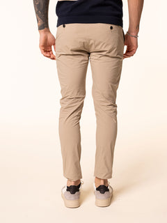 Pantaloni chino in cotone|Colore:Beige