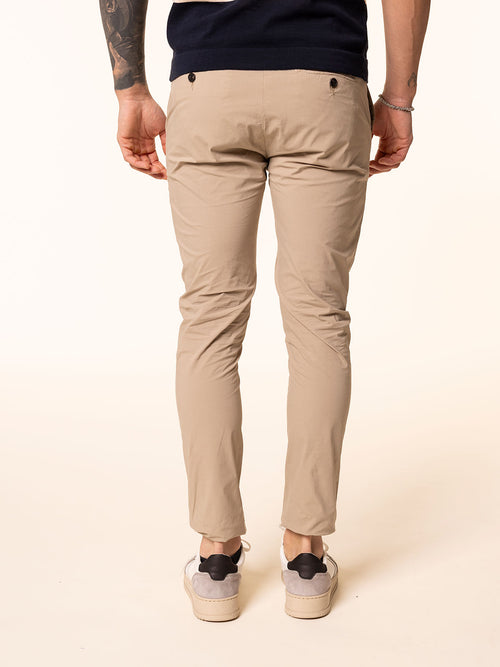 Pantaloni chino in cotone|Colore:Beige