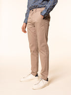 Pantaloni chino in cotone|Colore:Beige