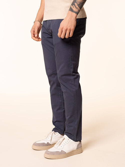 Pantaloni chino in cotone|Colore:Blu chiaro