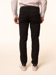 Pantaloni chino in cotone|Colore:Nero