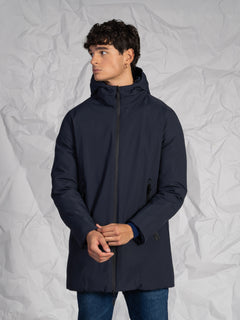 Giubbotto lungo reversibile|Colore:Blu