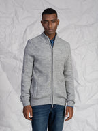 Cardigan a coste|Colore:Grigio